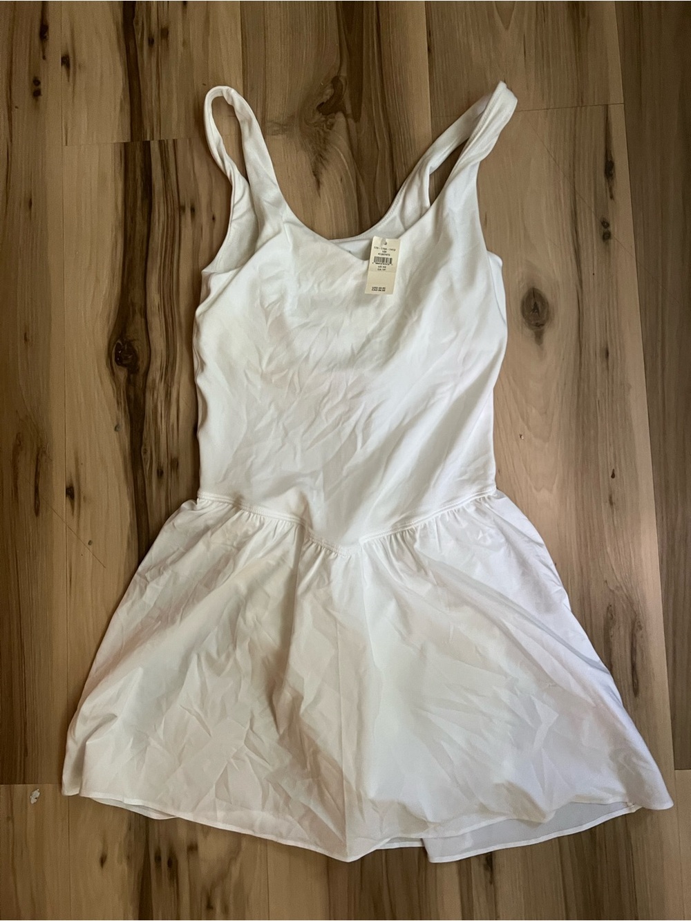 aerie White Tank Skater Dress